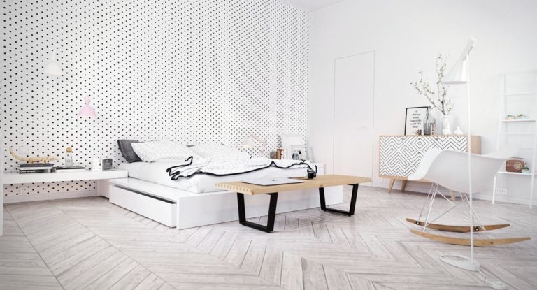Scandinavian-style wallpapers: ideas for wall decoration